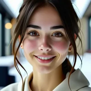 Girl smiling, with rich details, hyperrealistic, ultra quality, high detail, sharp detail, Amazing breathtaking picture, THX Sound, God polished pixels, I Can’t believe how beautiful this is!!! Hyper ultra intricate 64k resolution, 35mm, Unreal Engine, UHD, I SAID ULTRA!! Hyperphotosensitivity, Phase One XF IQ4 150MP with