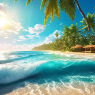 tropical beach, UHD 4K ultra HD, amazing